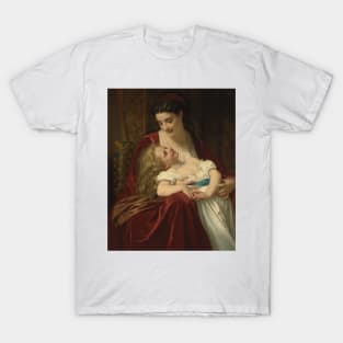 Maternal Affection by Hugues Merle T-Shirt